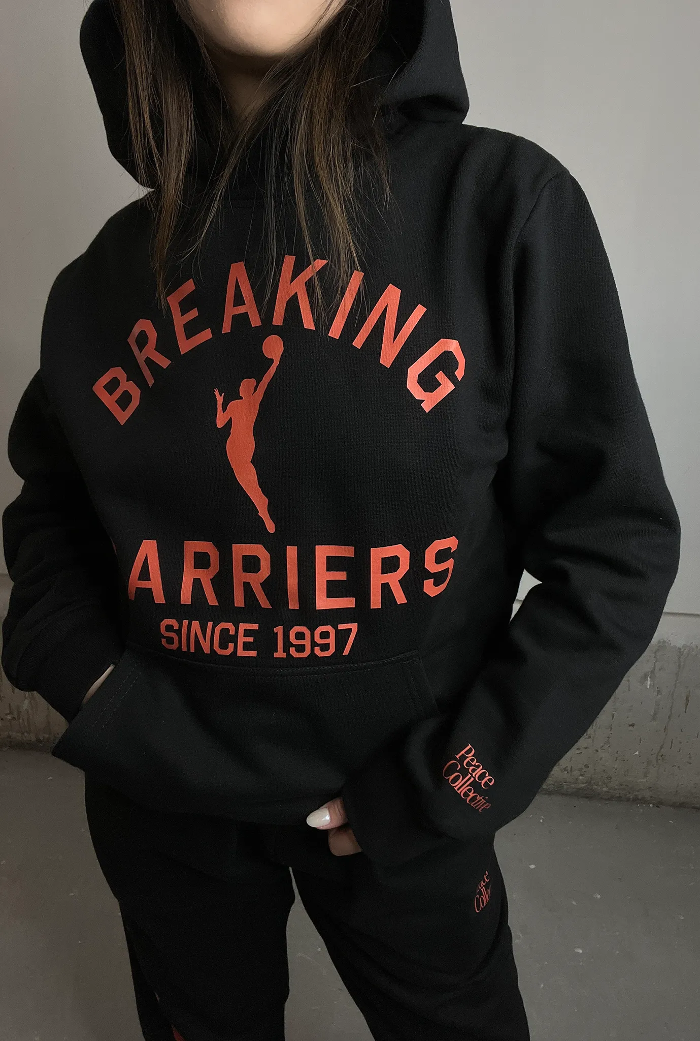 Breaking Barriers Heavyweight Hoodie - Black sold by Peace-Collective product image thumbnail 2