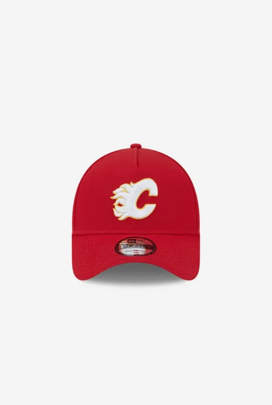 Calgary Flames 9FORTY Adjustable Cap - Red sold by Peace-Collective