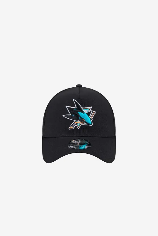San Jose Sharks 9FORTY Adjustable Cap - Black sold by Peace-Collective