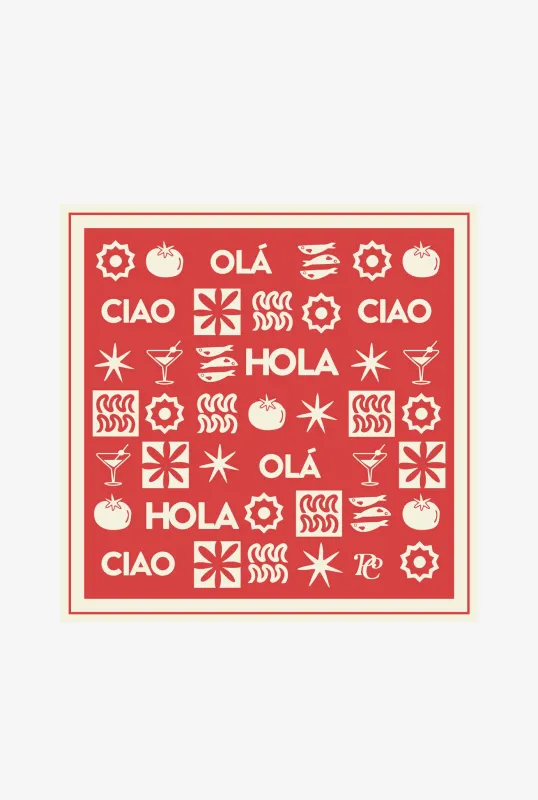 Euro Summer Scarf - Red sold by Peace-Collective