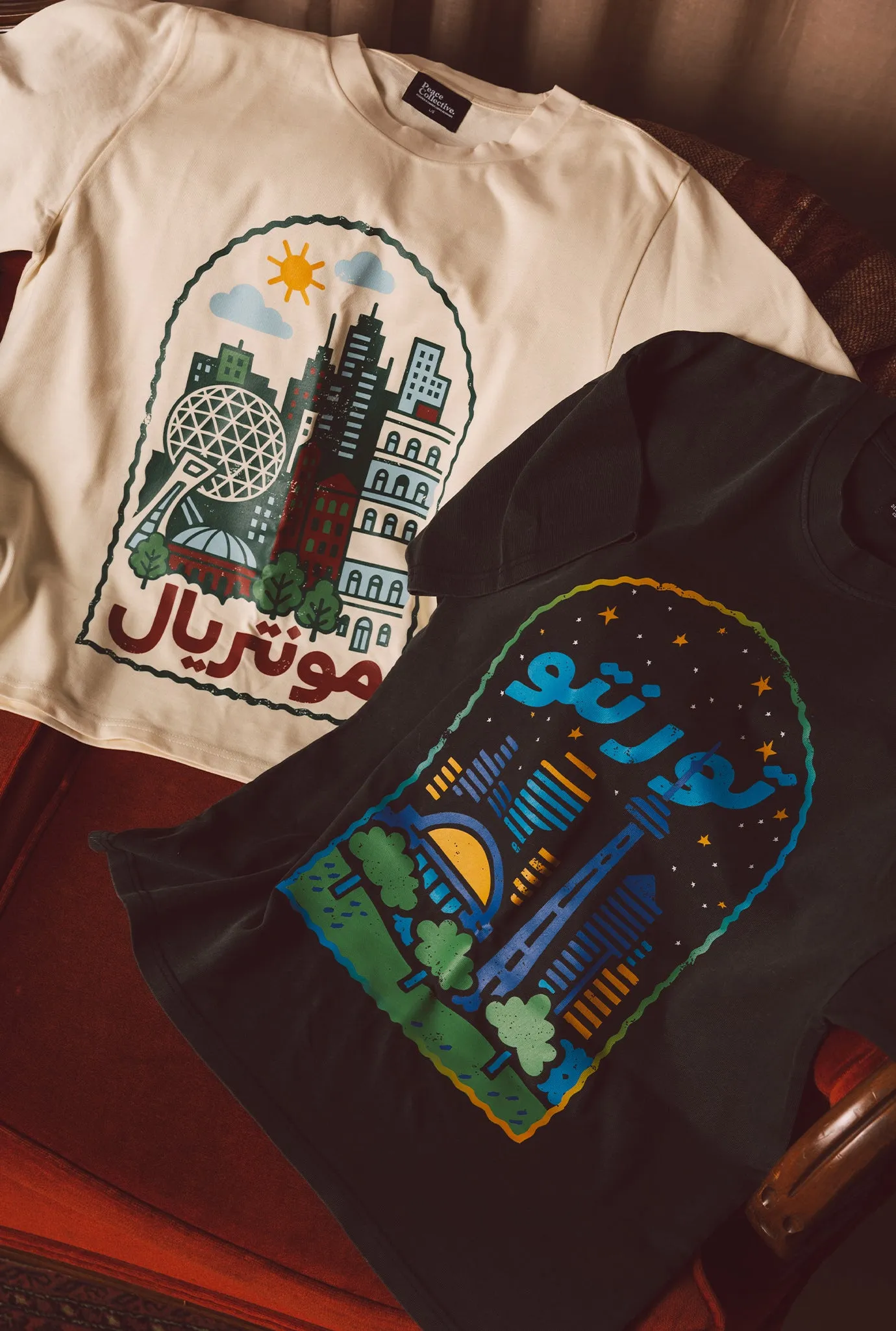 Home Away Montreal Heavyweight T-Shirt - Ivory sold by Peace-Collective product image thumbnail 4