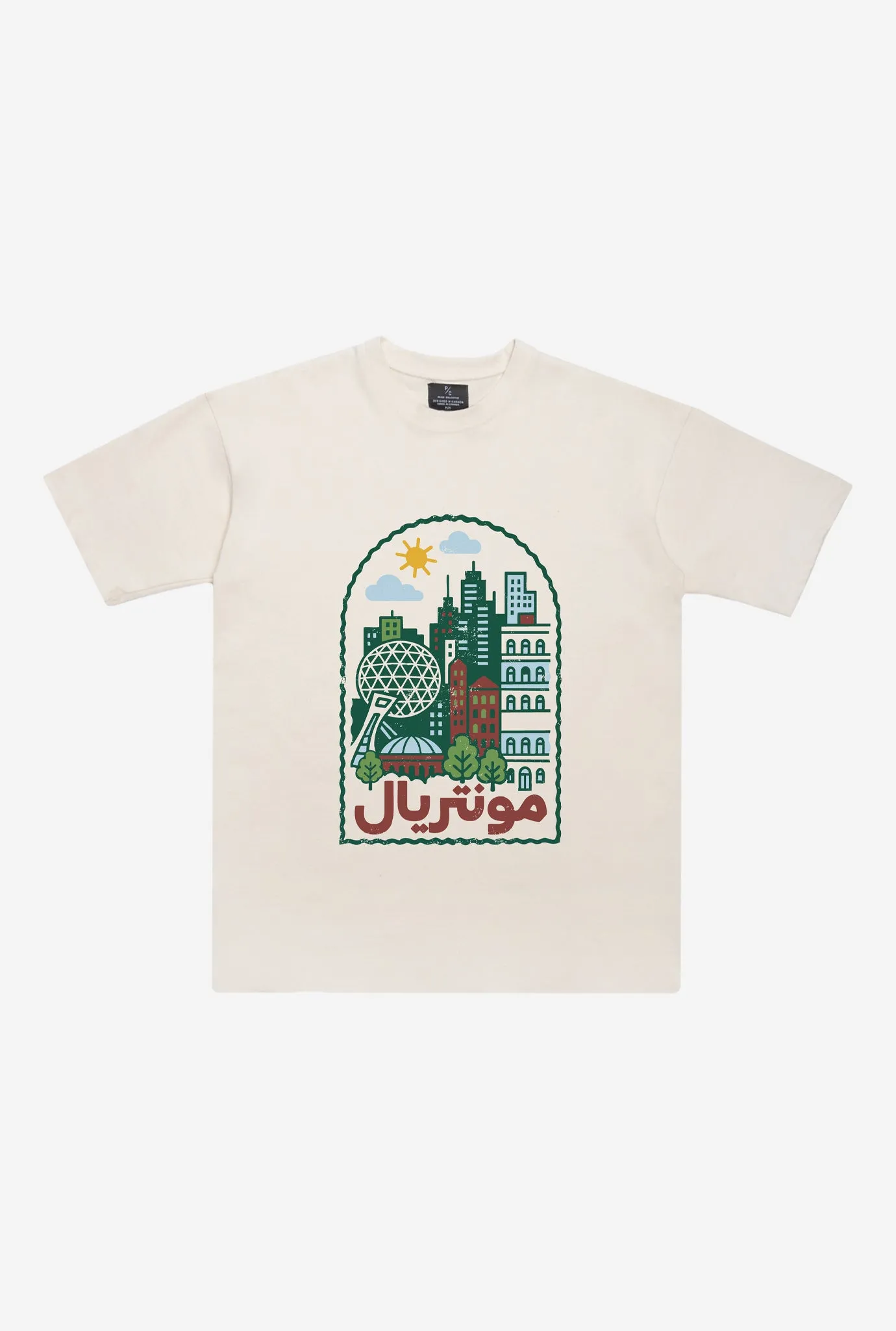 Home Away Montreal Heavyweight T-Shirt - Ivory sold by Peace-Collective