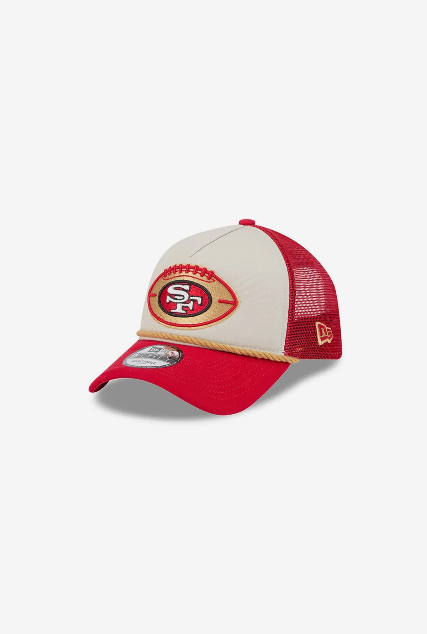 San Francisco 49ers Sideline 9FORTY Trucker Cap - Red sold by Peace-Collective product image thumbnail 2
