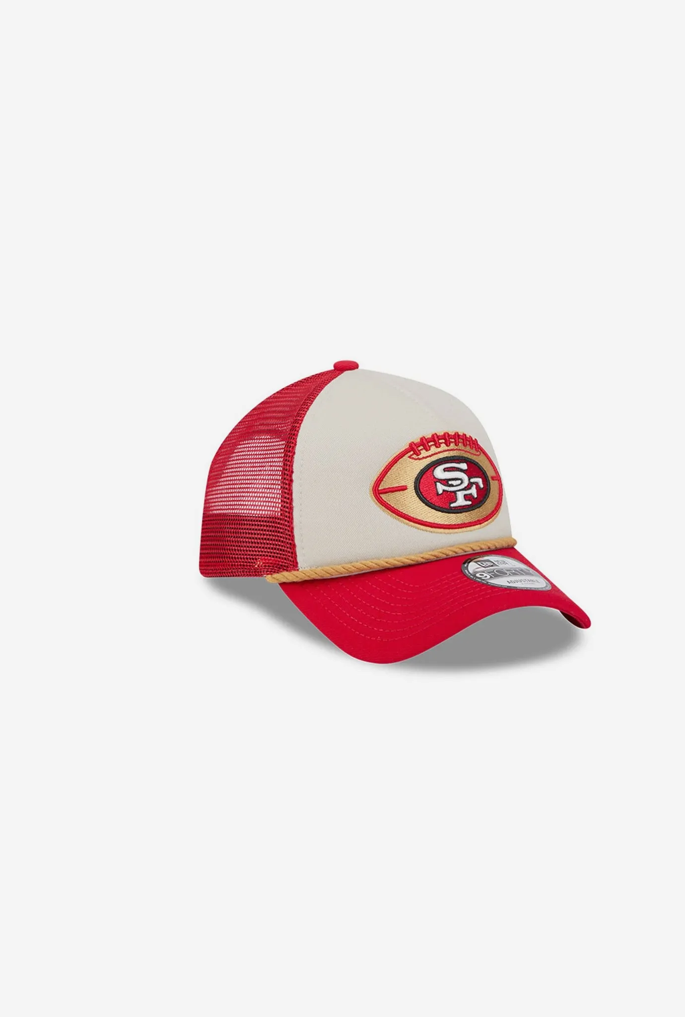 San Francisco 49ers Sideline 9FORTY Trucker Cap - Red sold by Peace-Collective product image thumbnail 3