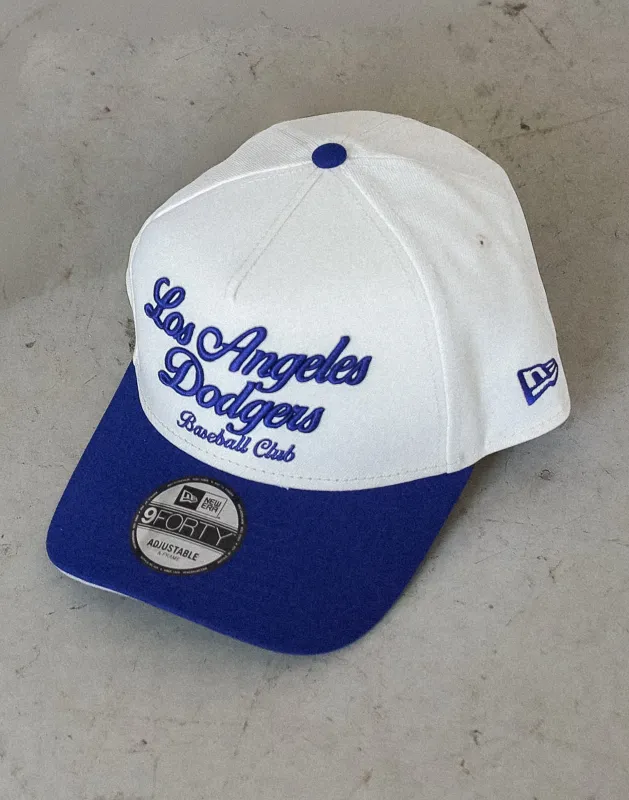 Los Angeles Dodgers Script 9FORTY Adjustable Cap - Chrome sold by Peace-Collective