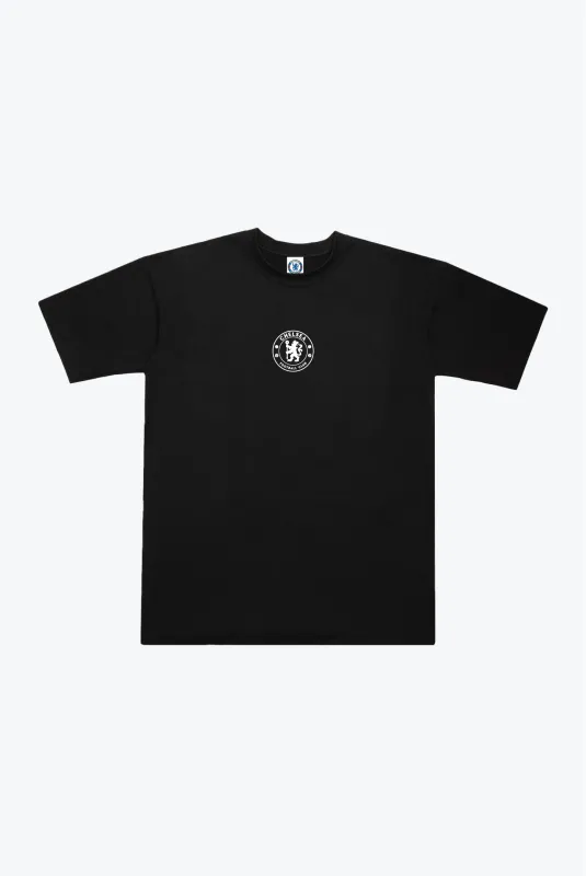 Chelsea FC Heavyweight T-Shirt - Black sold by Peace-Collective
