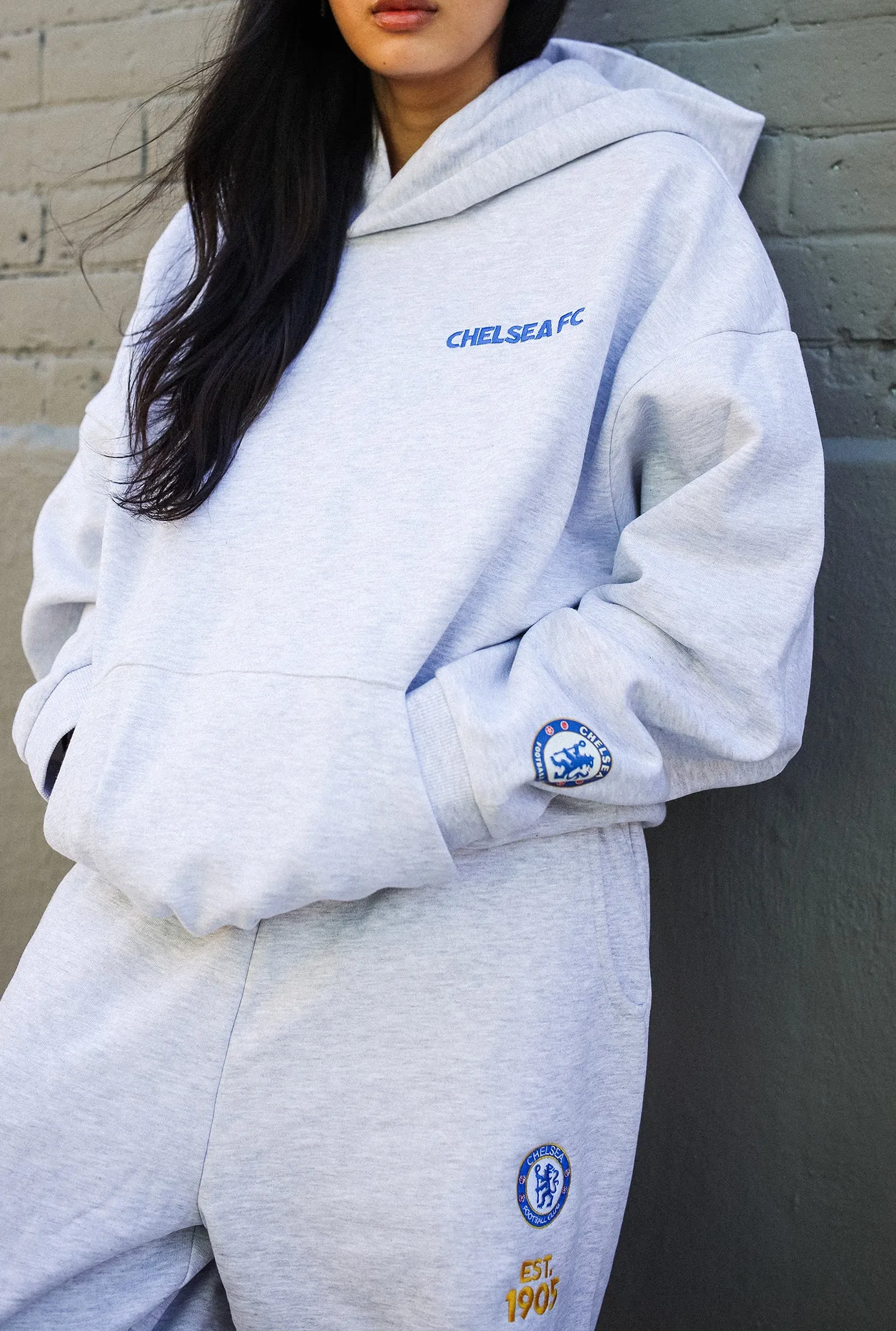 Chelsea FC SuperHeavy™️ Hoodie - Ash sold by Peace-Collective product image thumbnail 4