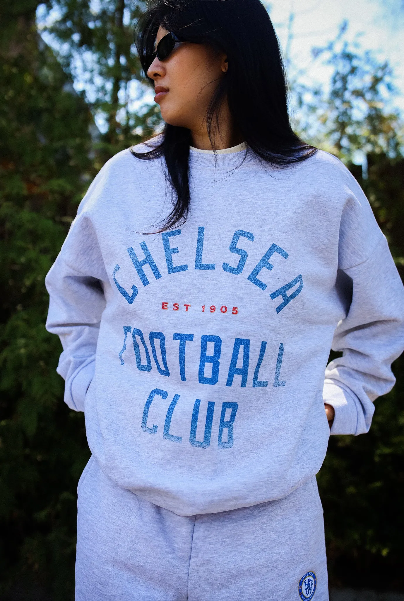 Chelsea FC SuperHeavy™️ Crewneck - Ash sold by Peace-Collective product image thumbnail 2