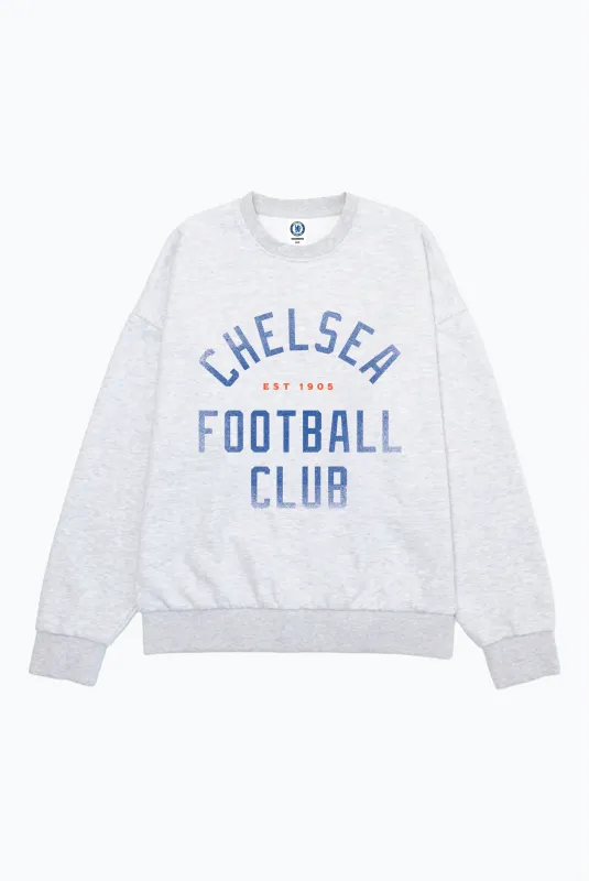 Chelsea FC SuperHeavy™️ Crewneck - Ash sold by Peace-Collective