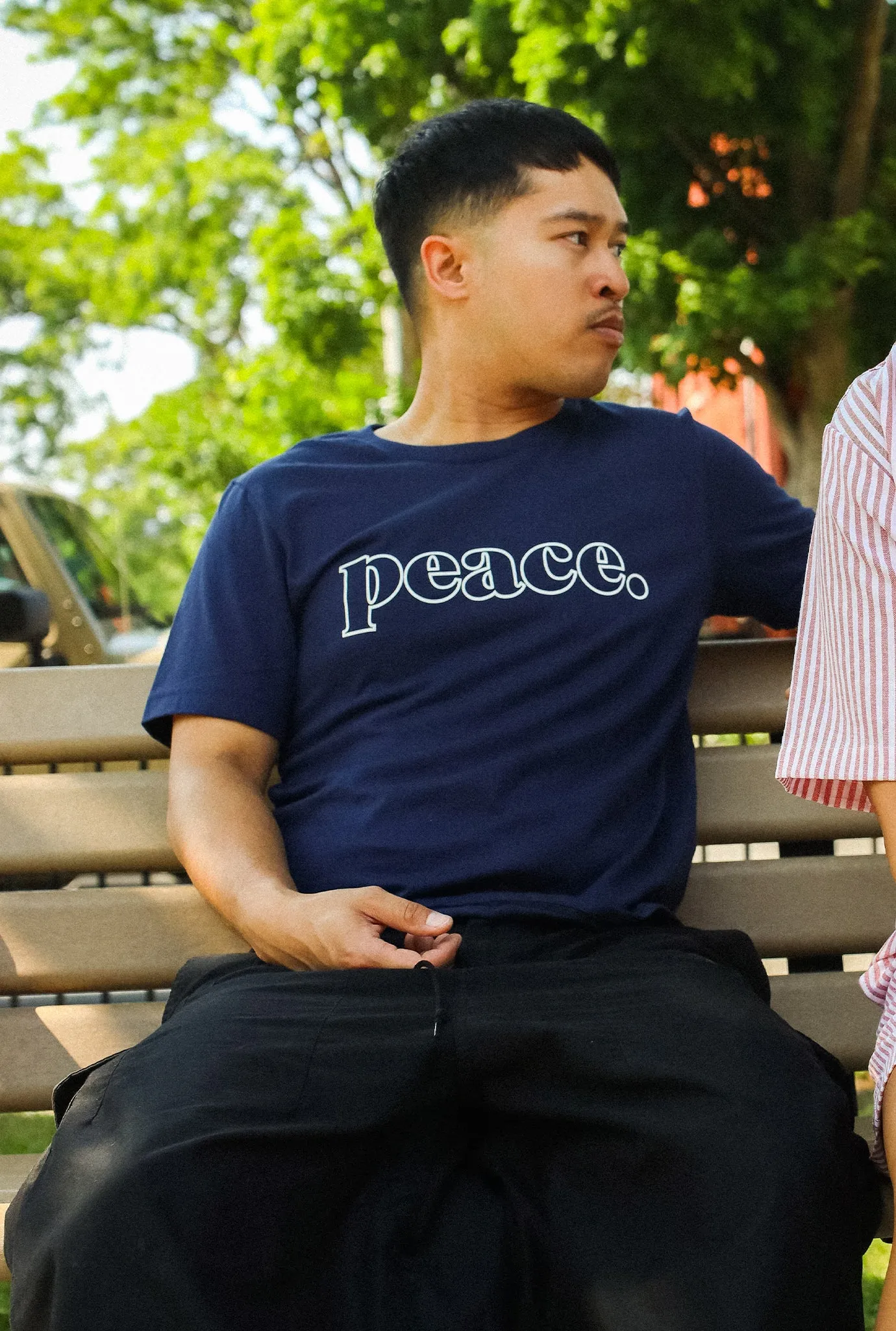 Peace Basics Cropped T-Shirt - Eclipse sold by Peace-Collective product image thumbnail 3