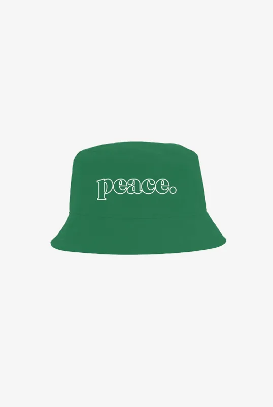 Peace Basics Bucket Hat - Green sold by Peace-Collective