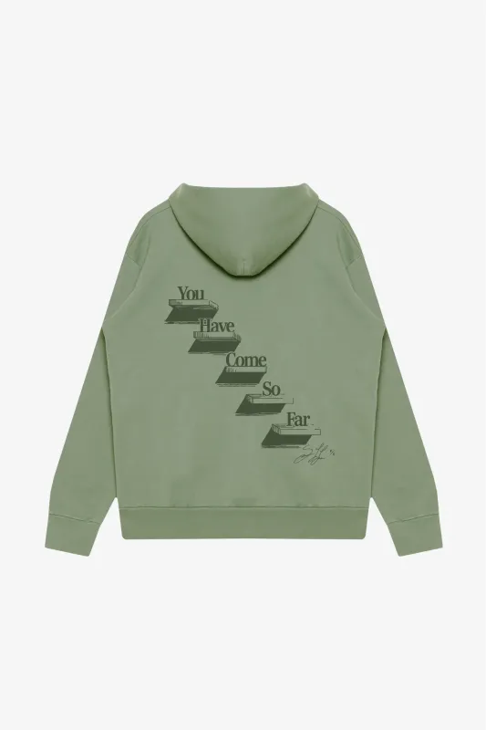 P/C x Sebastian Lletget Heavyweight Hoodie - Sage Green sold by Peace-Collective