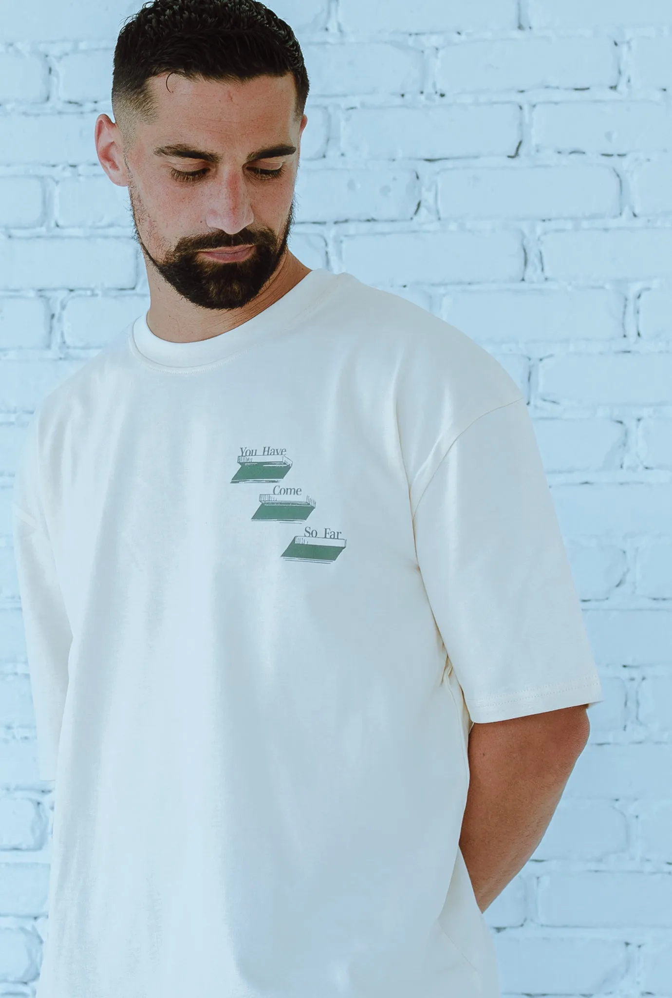 P/C x Sebastian Lletget Heavyweight T-Shirt - Ivory sold by Peace-Collective product image thumbnail 4