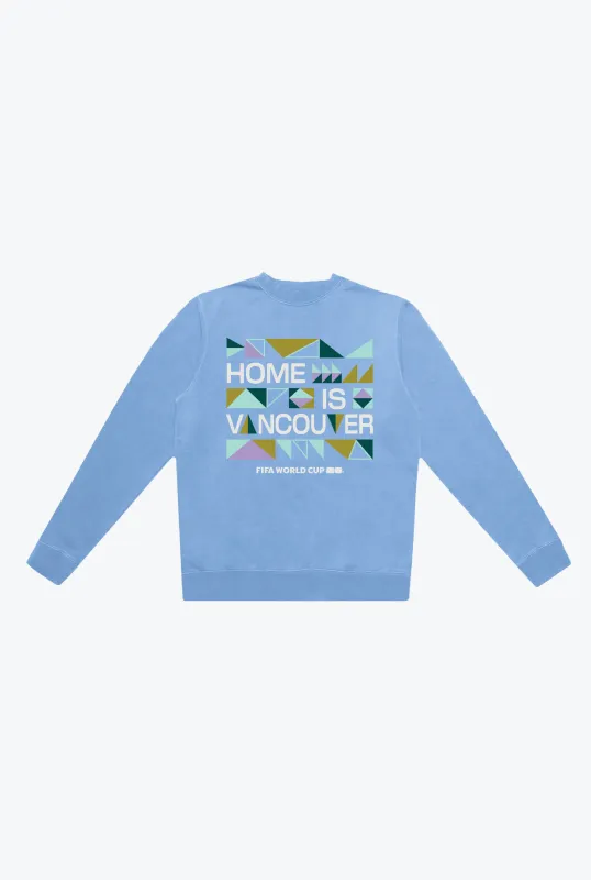 FIFA World Cup 26 Vancouver Pigment Dye Crewneck - Blue sold by Peace-Collective