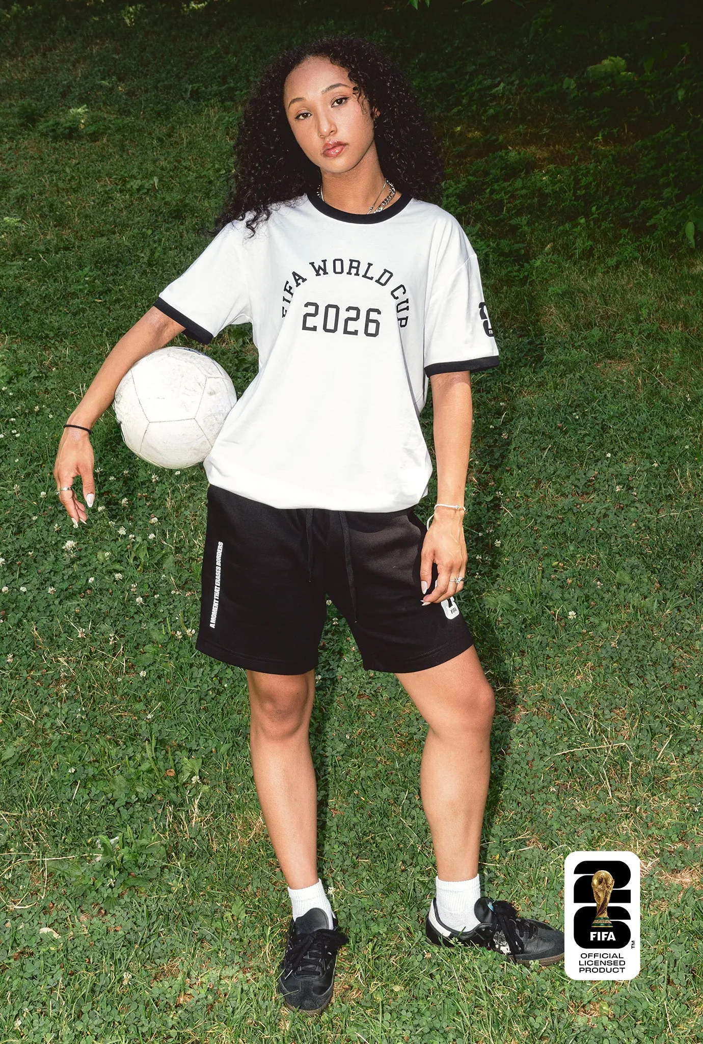 FIFA World Cup 2026™ Ringer T-Shirt - Black / White sold by Peace-Collective product image thumbnail 4