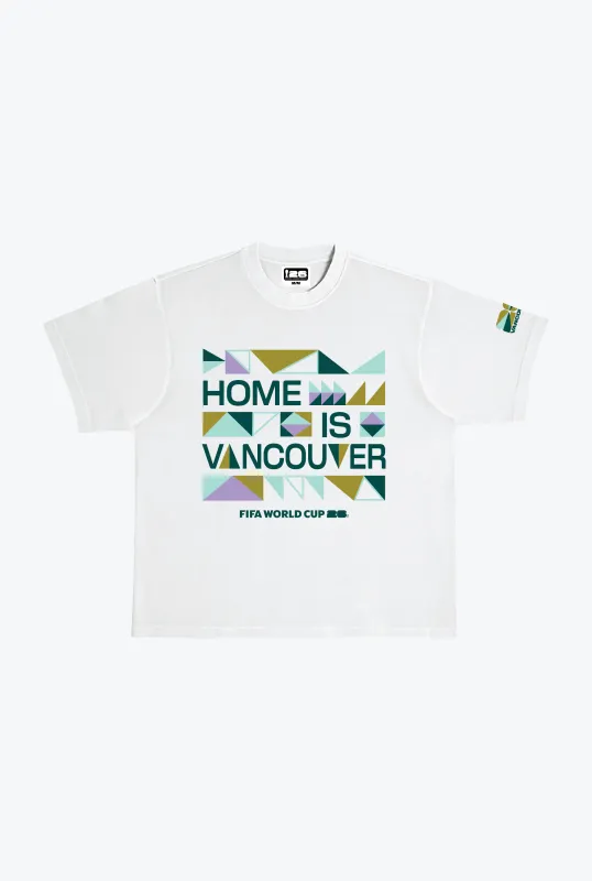 FIFA World Cup 26 Vancouver Heavyweight T-Shirt - White sold by Peace-Collective