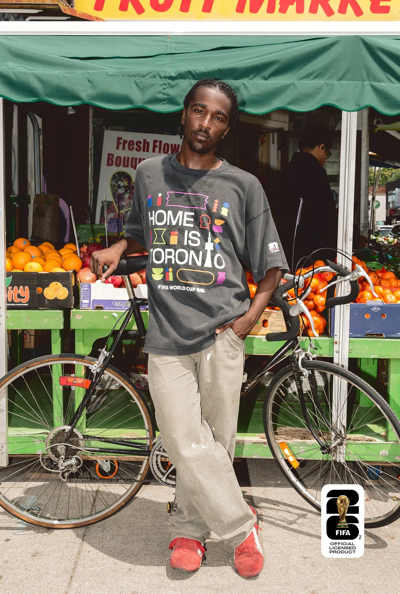 FIFA World Cup 26 Toronto Heavyweight Garment Dyed T-Shirt - Black sold by Peace-Collective product image thumbnail 4
