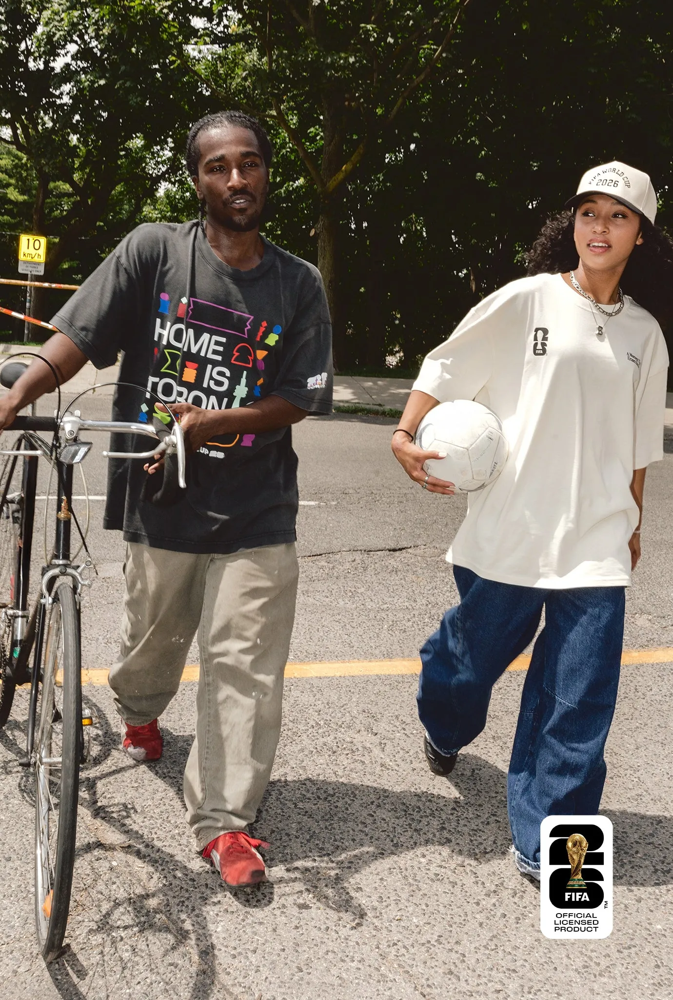 FIFA World Cup 26 Toronto Heavyweight Garment Dyed T-Shirt - Black sold by Peace-Collective product image thumbnail 2