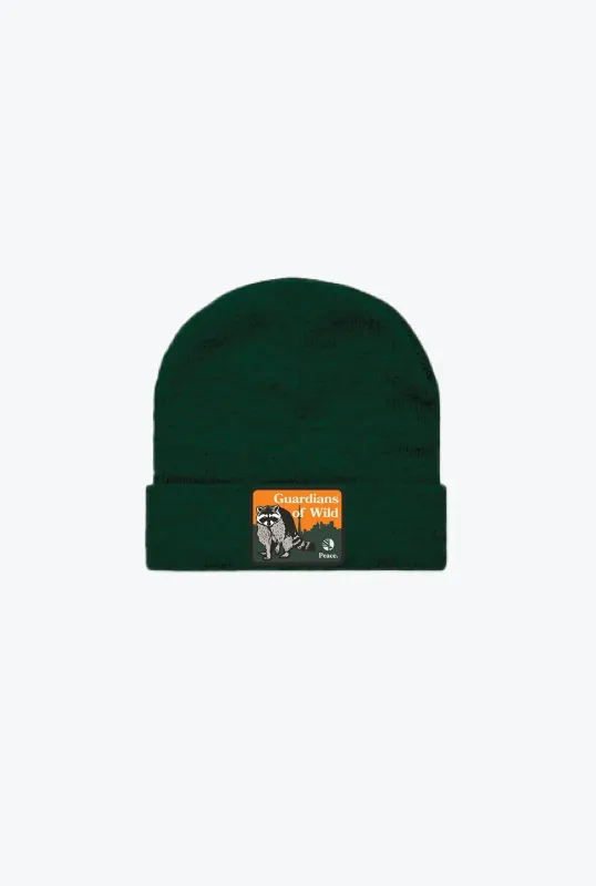 Toronto Zoo Guardians of Wild Beanie - Forest Green sold by Peace-Collective