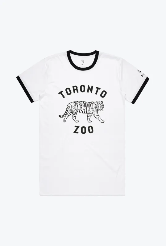 Toronto Zoo Ringer T-Shirt - Black / White sold by Peace-Collective