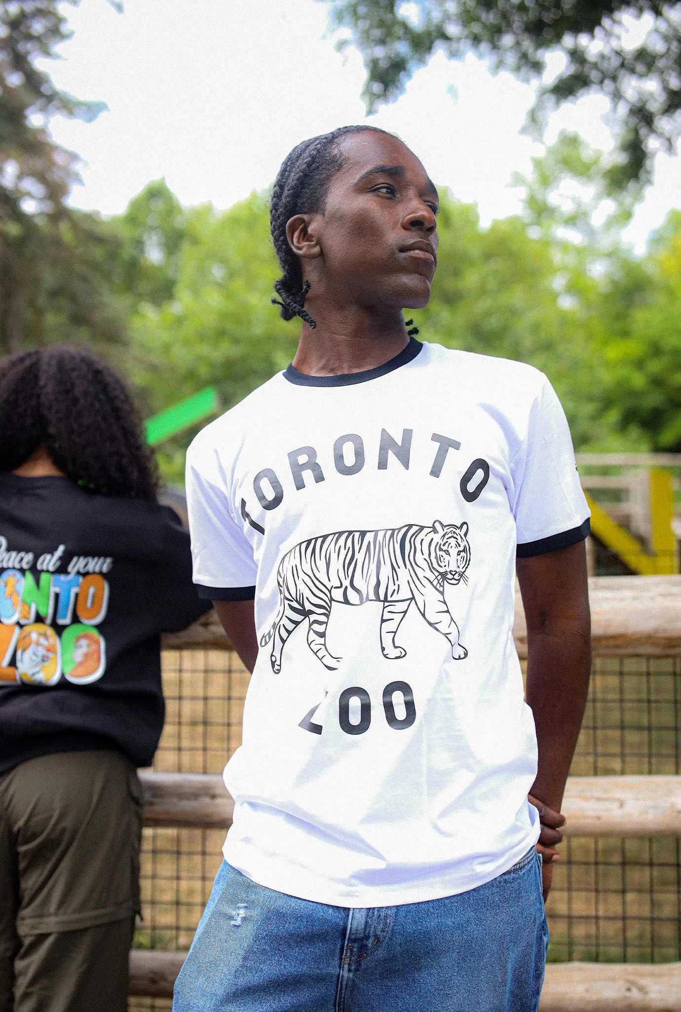 Toronto Zoo Ringer T-Shirt - Black / White sold by Peace-Collective product image thumbnail 2