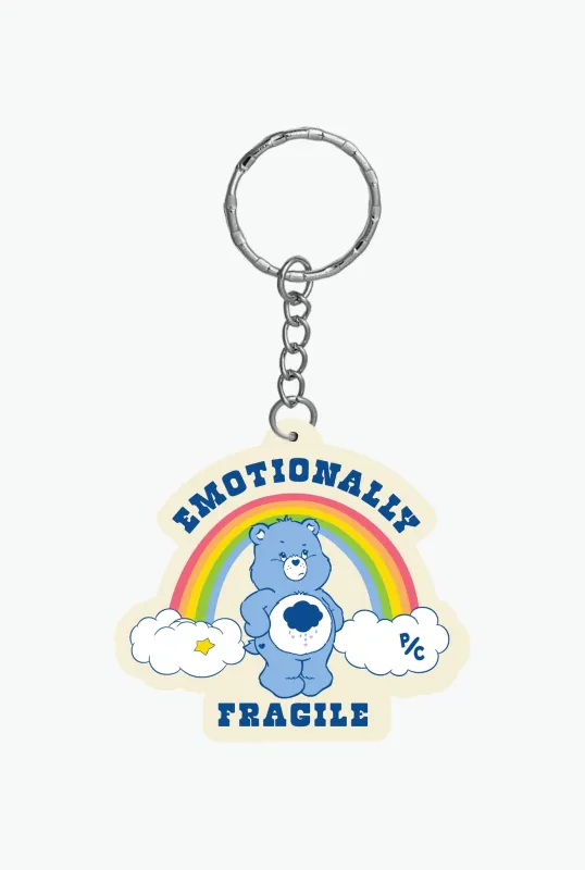 Care Bears Emotionally Fragile Keychain - Multicolour sold by Peace-Collective