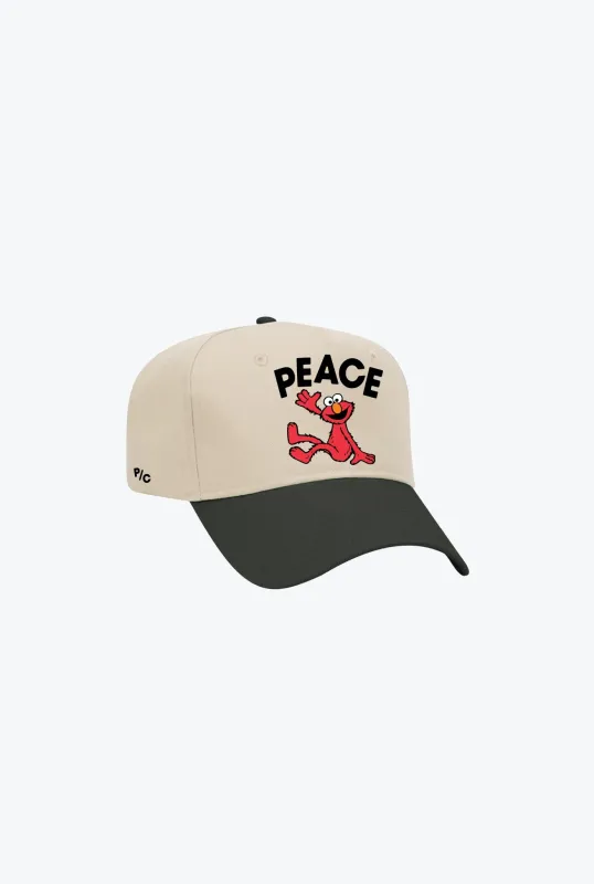 Sesame Street A-Frame Cap - Ivory / Black sold by Peace-Collective