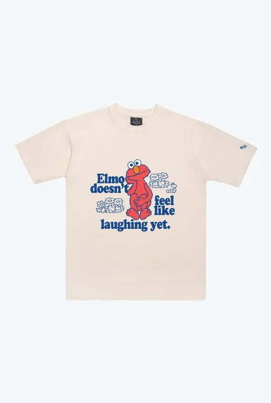 Sesame Street Elmo Heavyweight T-Shirt - Ivory sold by Peace-Collective