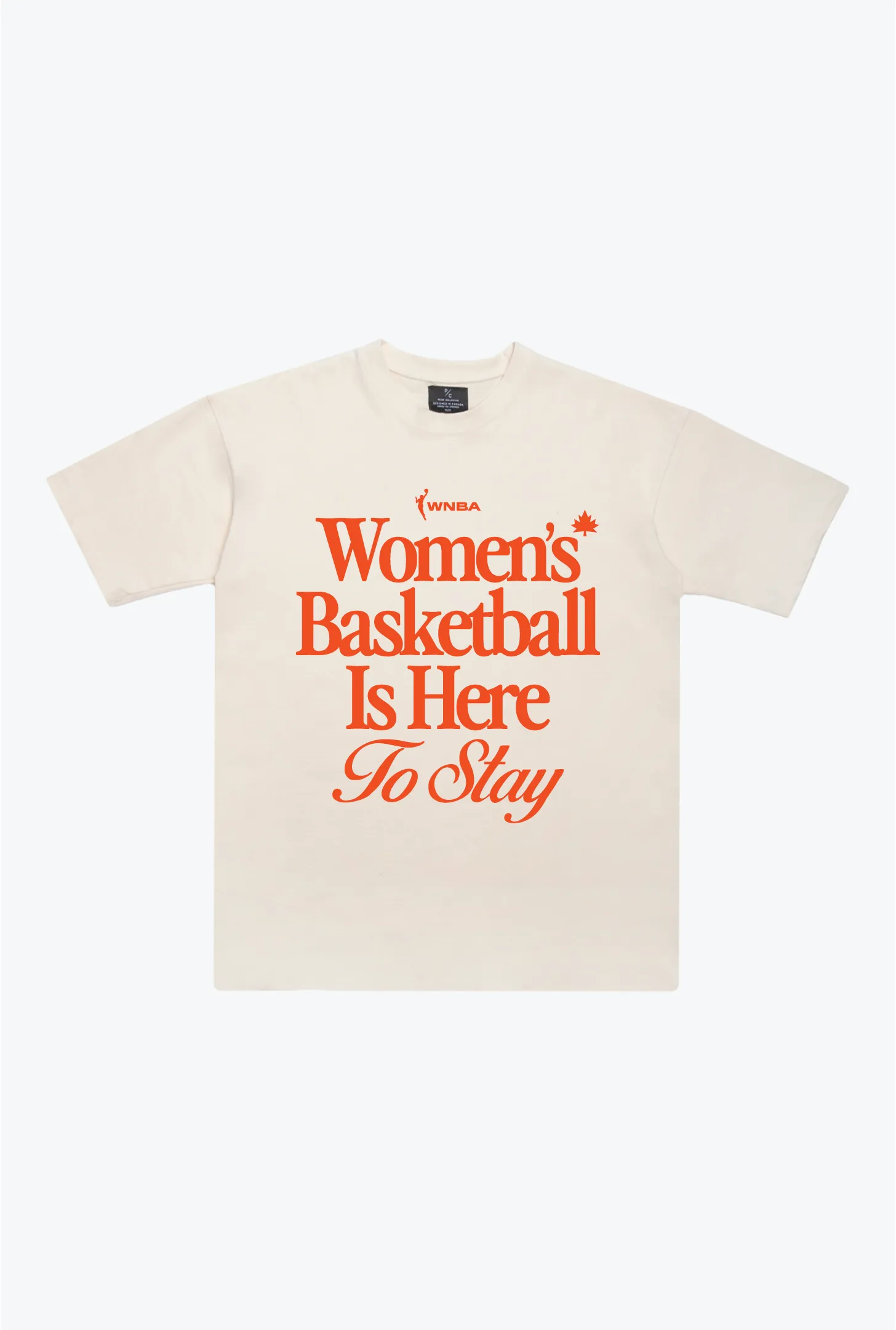 WNBA Women's Basketball is Here to Stay Heavyweight T-Shirt - Ivory sold by Peace-Collective
