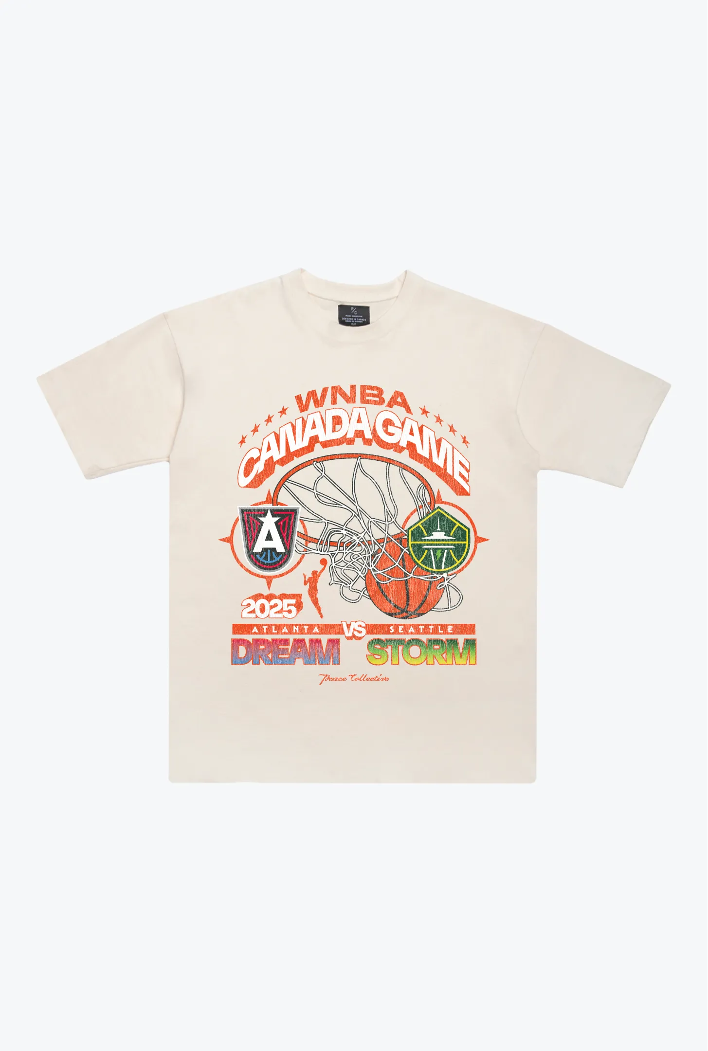WNBA Canada Game Day Heavyweight T-Shirt - Ivory sold by Peace-Collective