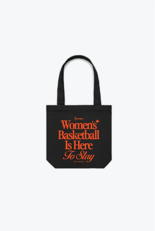 WNBA Tote Bag - Black sold by Peace-Collective