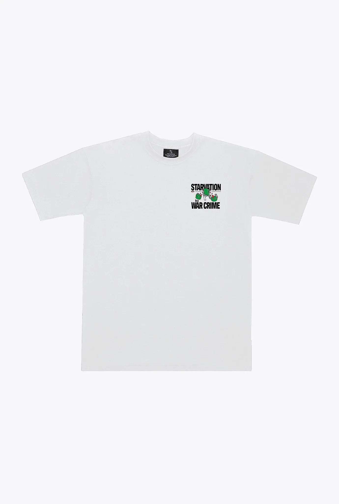 P/C x BoringFriends Feed Gaza Heavyweight T-Shirt - White sold by Peace-Collective product image thumbnail 2