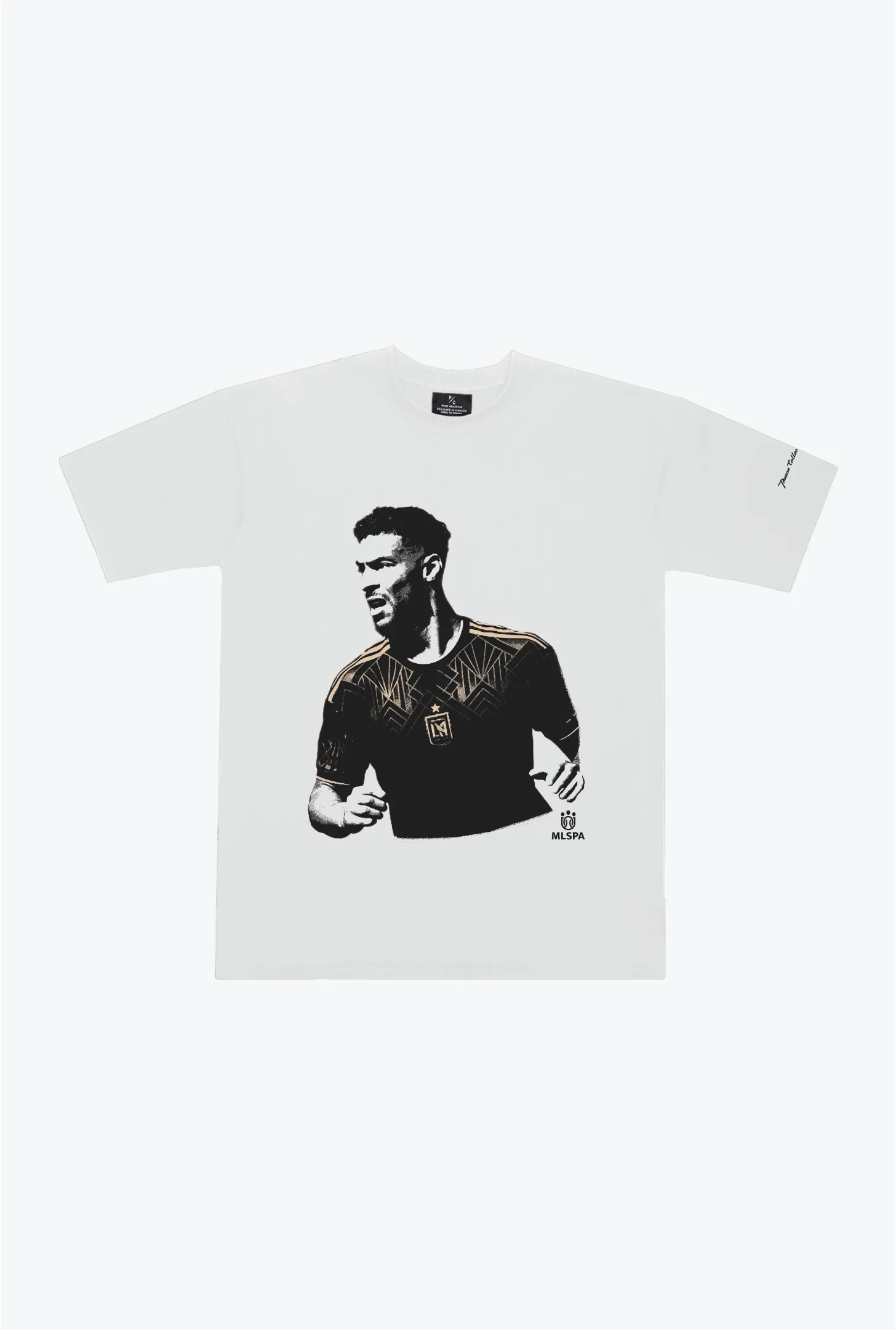 Denis Bouanga Heavyweight T-Shirt - White sold by Peace-Collective