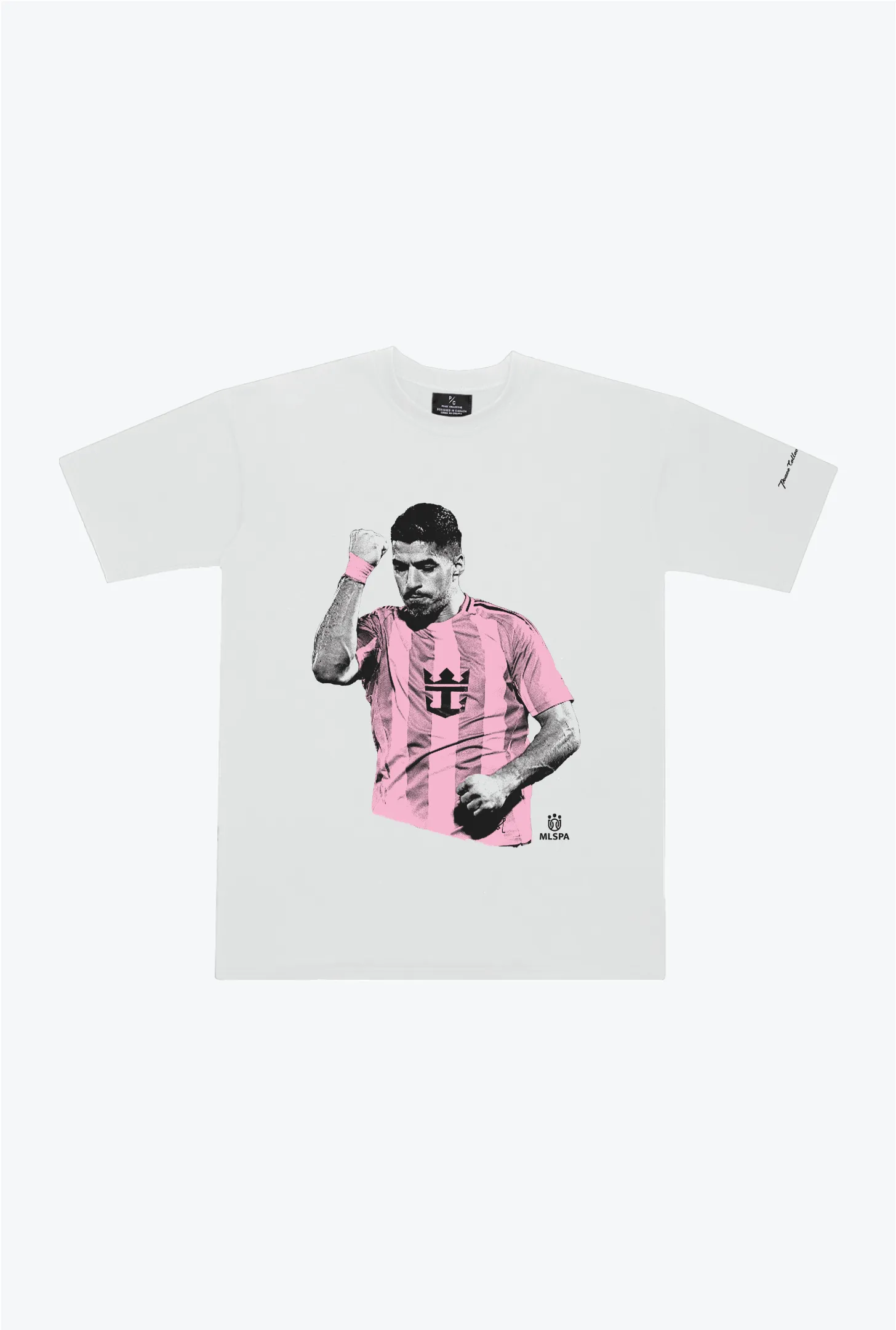Luis Suárez Heavyweight T-Shirt - White sold by Peace-Collective