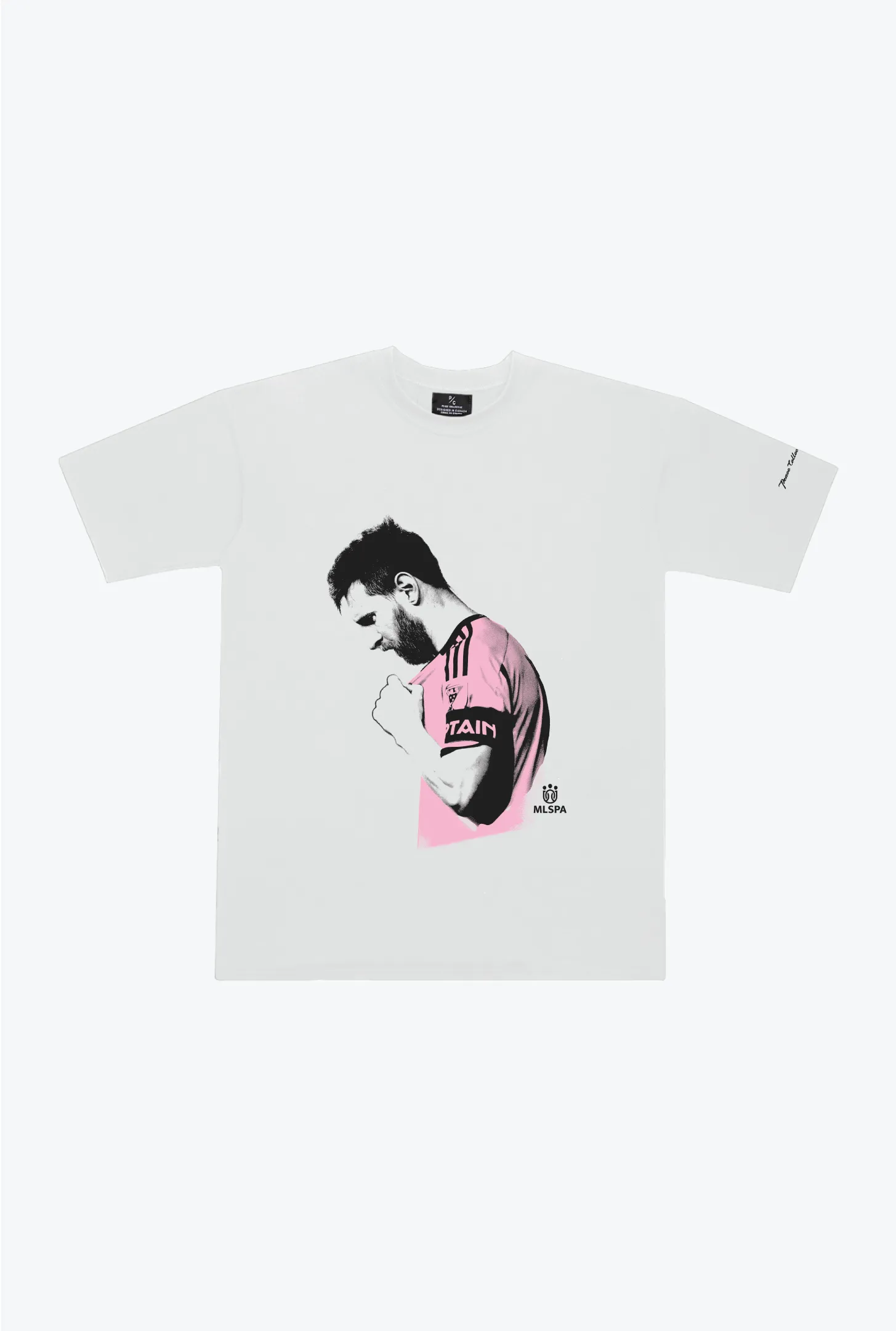 Lionel Messi Heavyweight T-Shirt - White sold by Peace-Collective