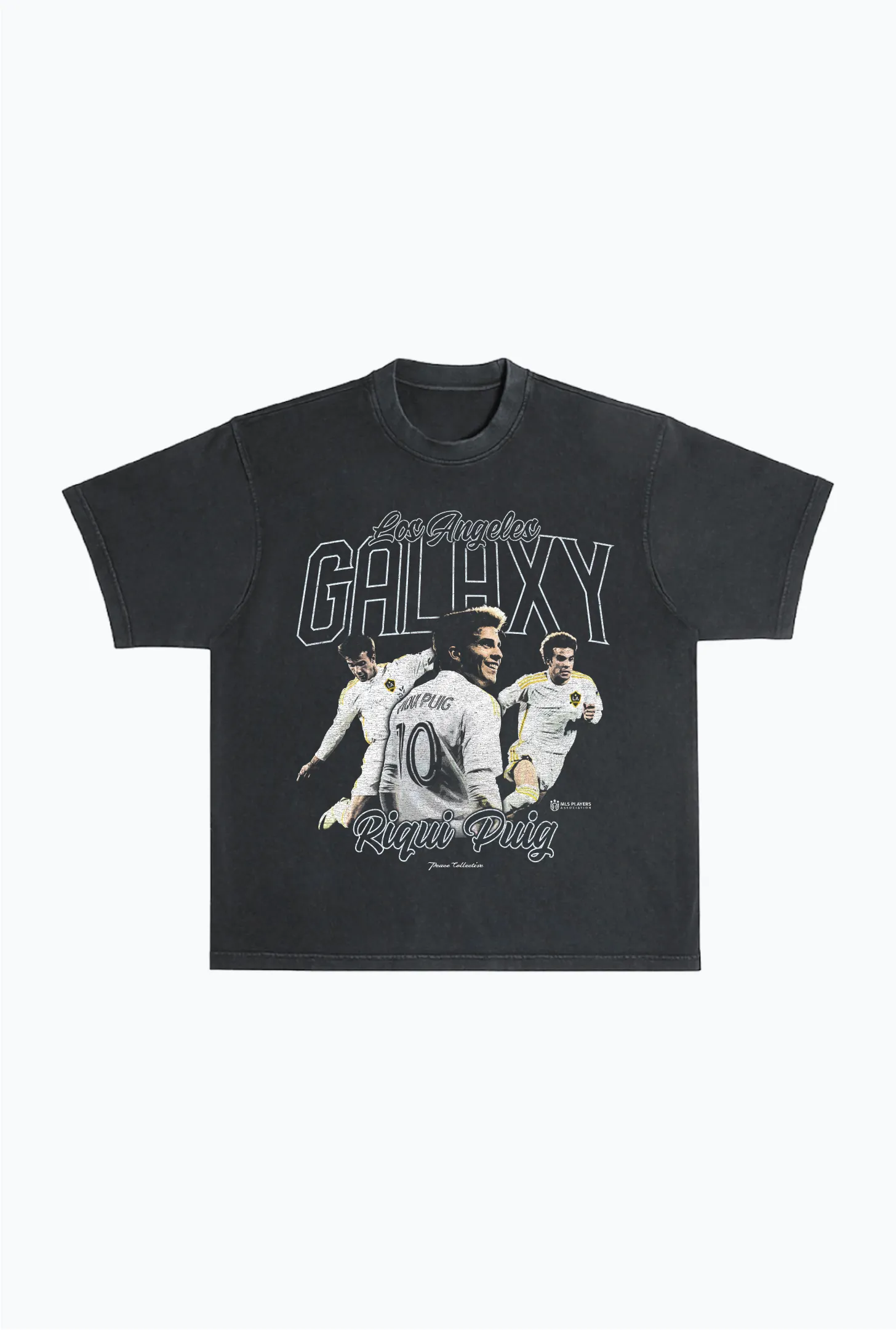 Riqui Puig Vintage Heavyweight Garment Dyed T-Shirt - Black sold by Peace-Collective