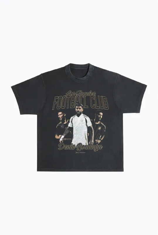 Denis Bouanga Vintage Heavyweight Garment Dyed T-Shirt - Black sold by Peace-Collective