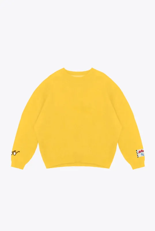 P/C x Arthur Knit Heavyweight Sweater - Yellow sold by Peace-Collective