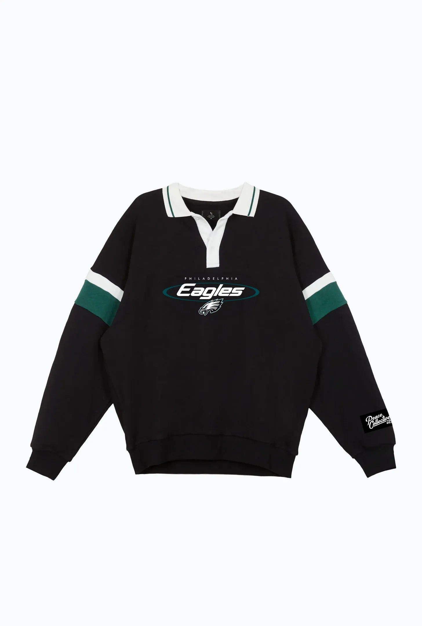Philadelphia Eagles Oversized Rugby - Black / Midnight Green sold by Peace-Collective