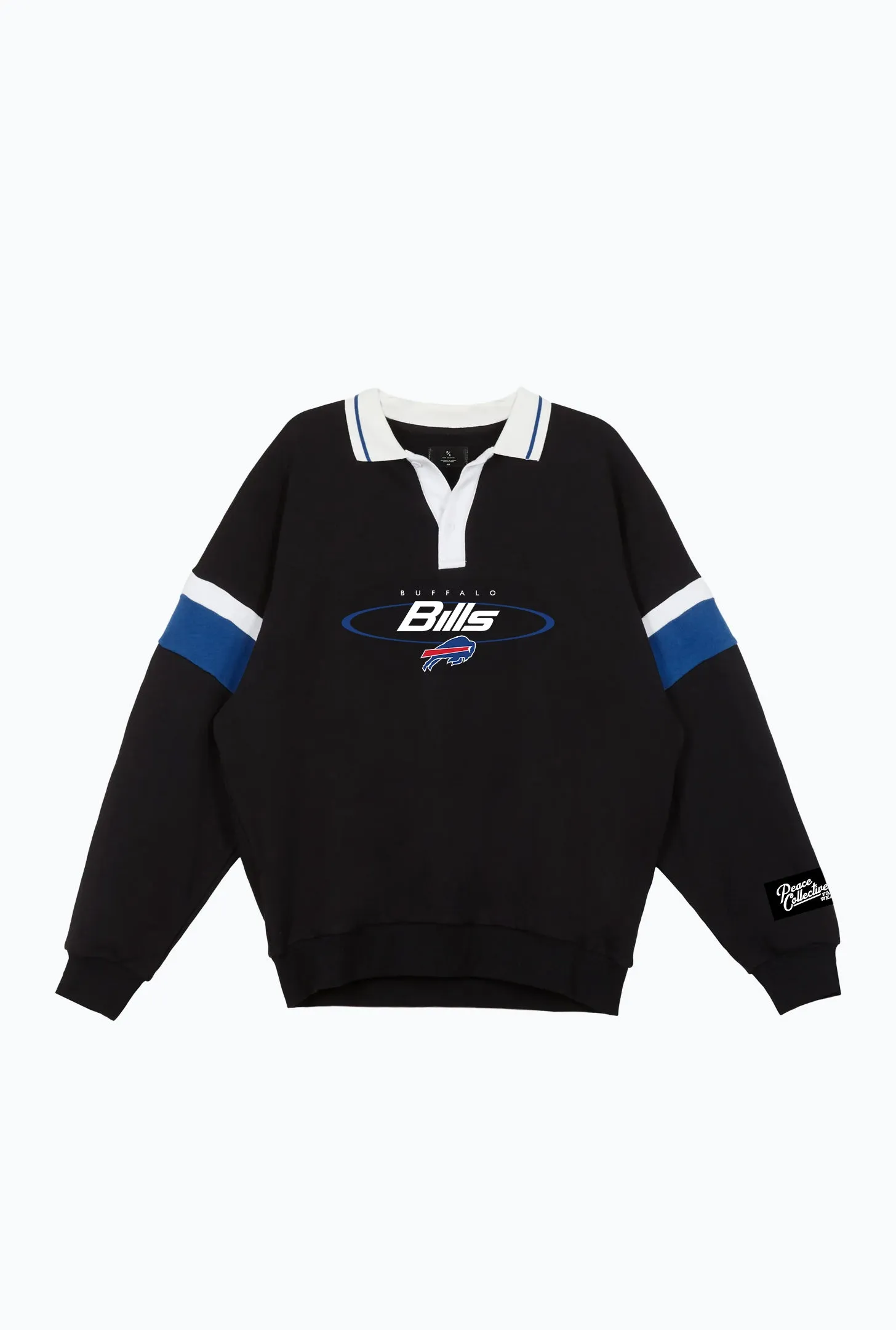 Buffalo Bills Oversized Rugby - Black / Navy sold by Peace-Collective