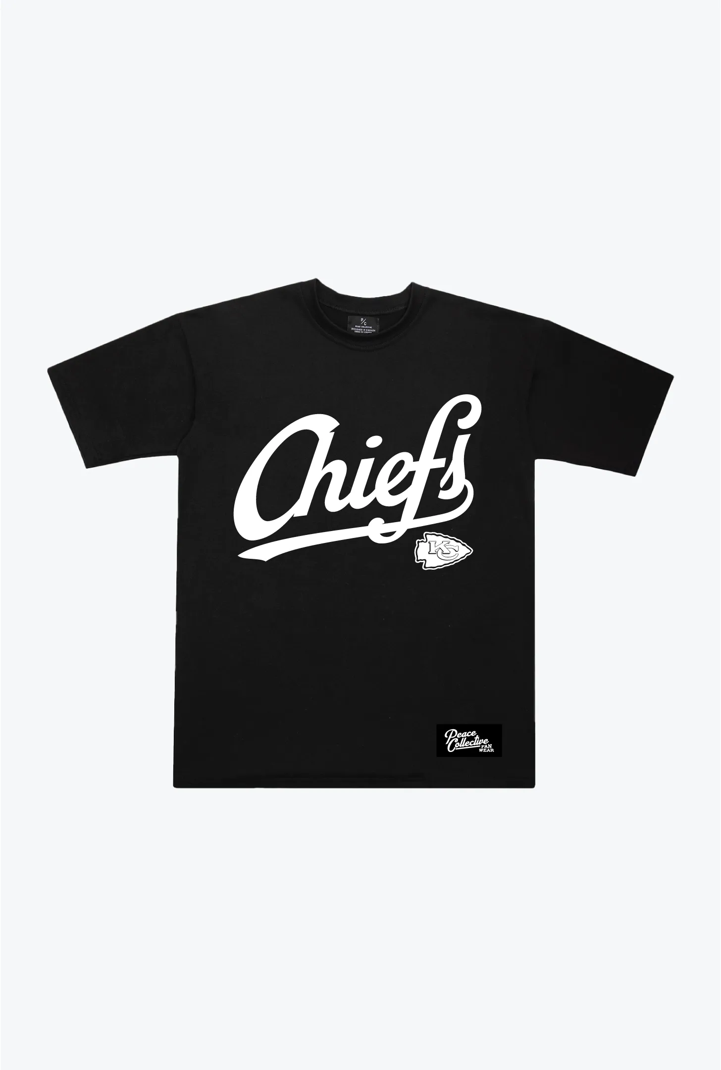 Kansas City Chiefs Script Heavyweight T-Shirt - Black sold by Peace-Collective product image thumbnail 2
