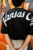 Kansas City Chiefs Script Heavyweight T-Shirt - Black sold by Peace-Collective