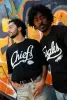 Kansas City Chiefs Script Heavyweight T-Shirt - Black sold by Peace-Collective