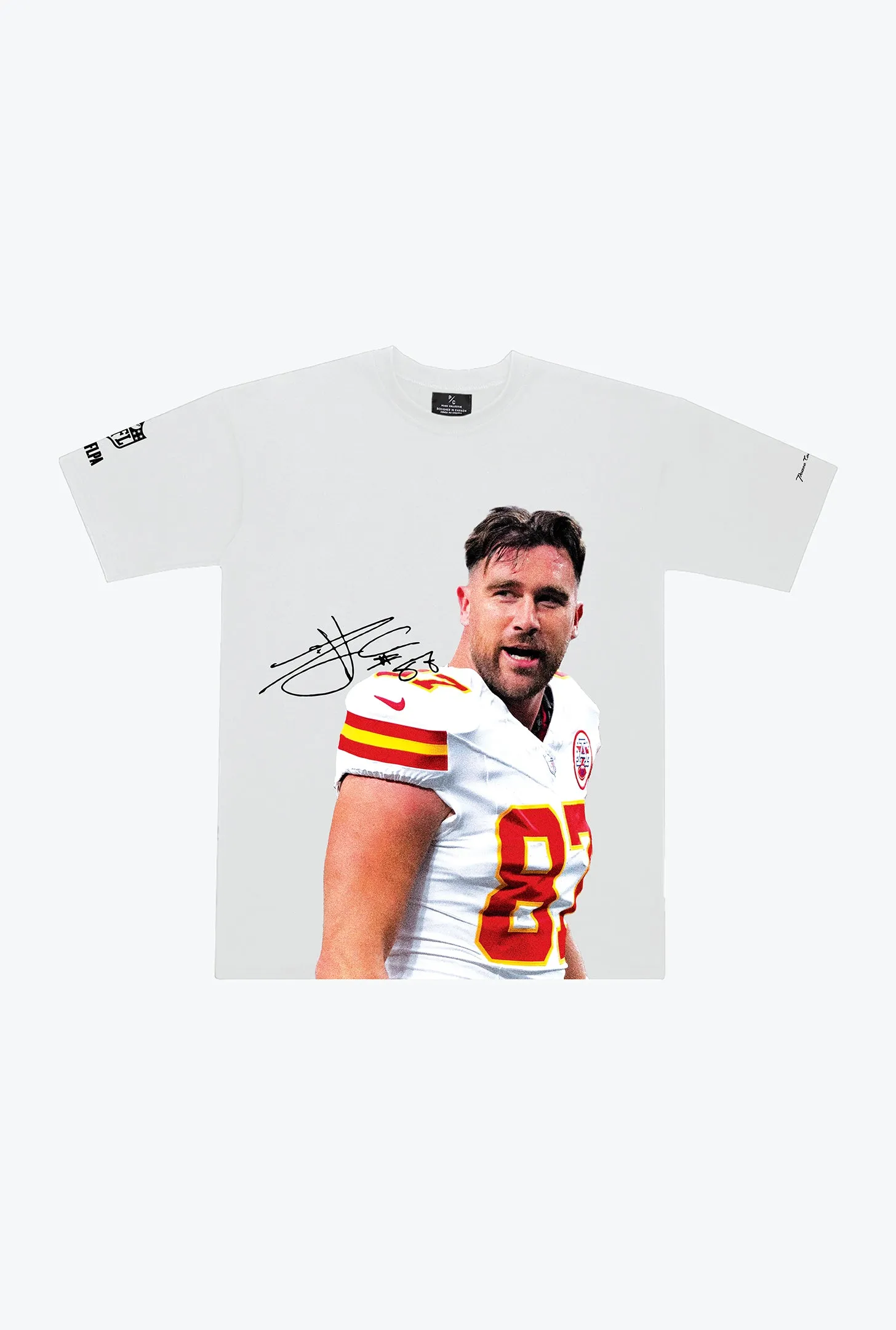 Travis Kelce Heavyweight Garment Dyed T-Shirt - White sold by Peace-Collective