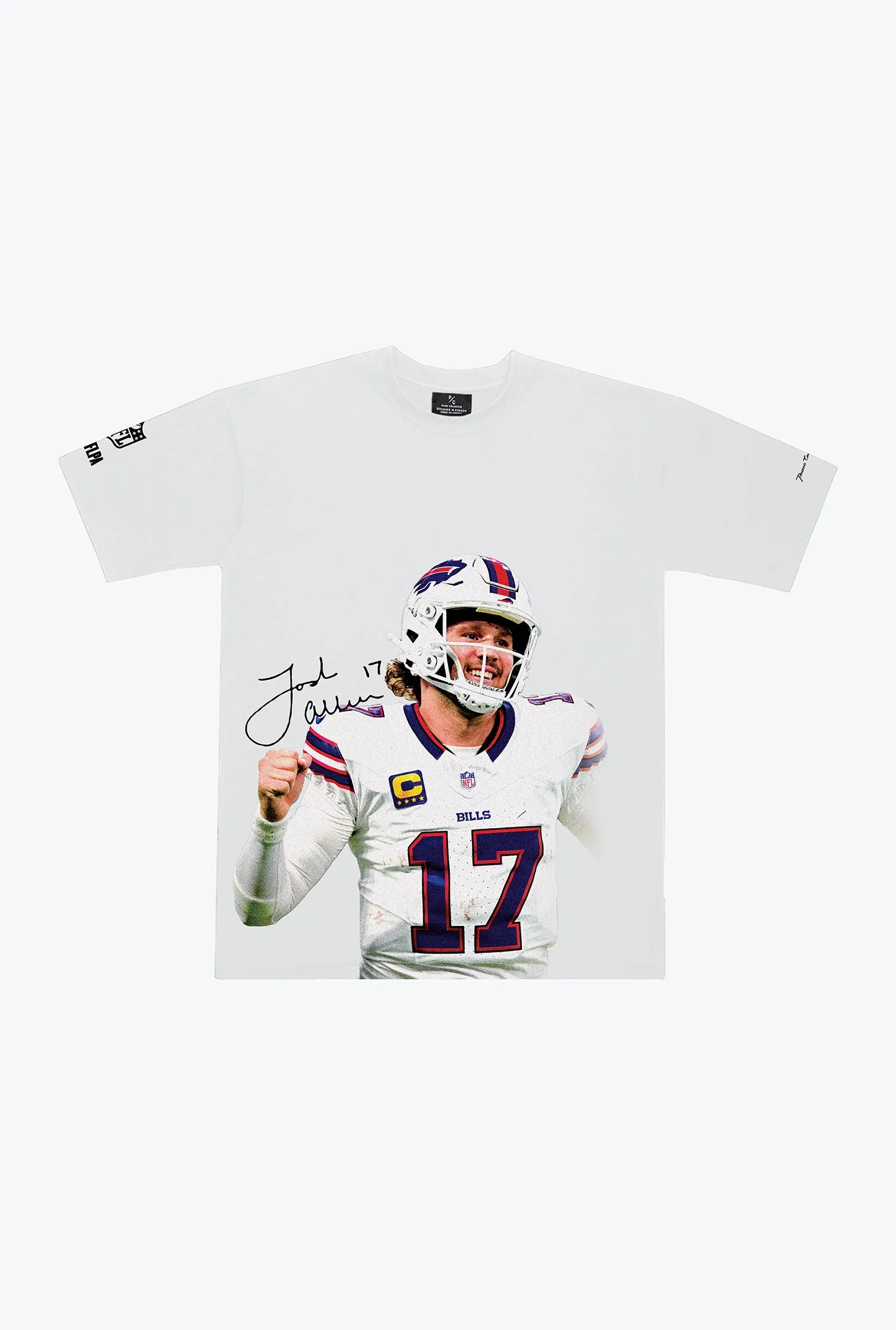 Josh Allen Heavyweight Garment Dyed T-Shirt - White sold by Peace-Collective