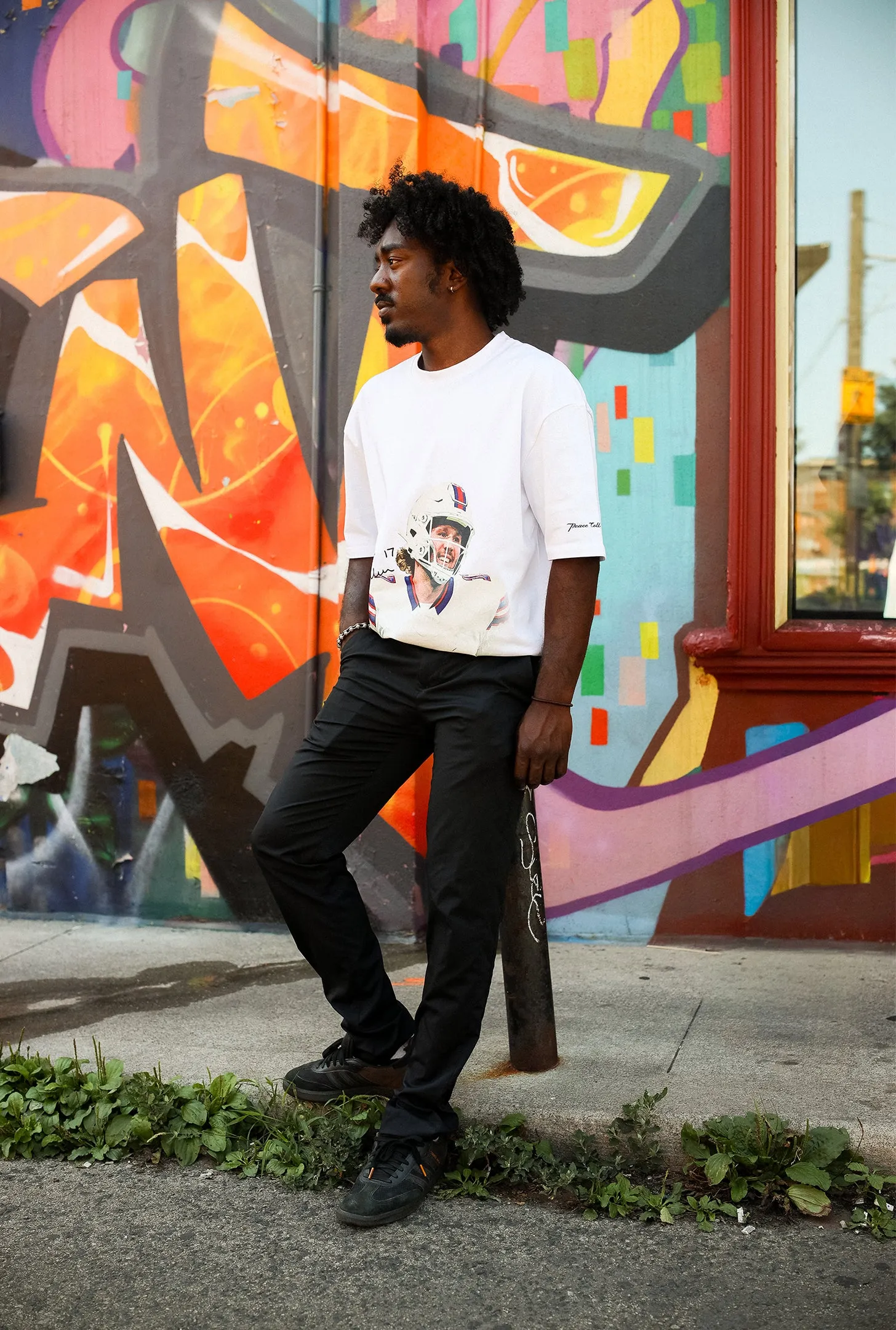 Josh Allen Heavyweight Garment Dyed T-Shirt - White sold by Peace-Collective product image thumbnail 3