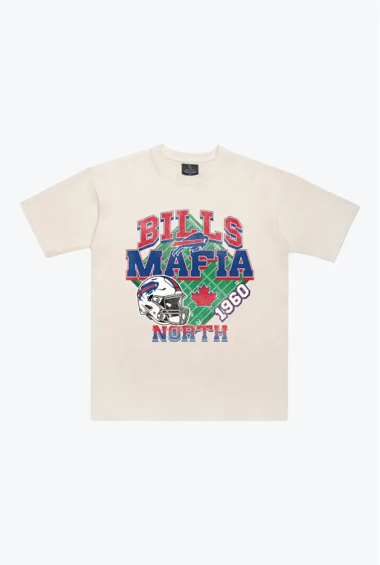 Buffalo Bills Mafia Canada Heavyweight T-Shirt - Ivory sold by Peace-Collective