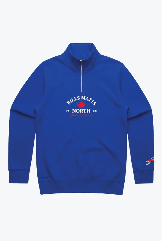 Buffalo Bills Mafia North Quarter Zip - Royal sold by Peace-Collective