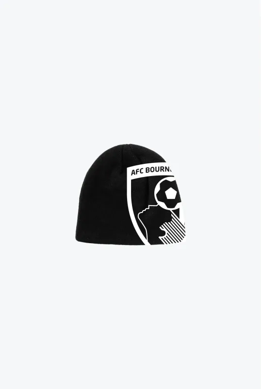 AFC Bournemouth Beanie - Black sold by Peace-Collective