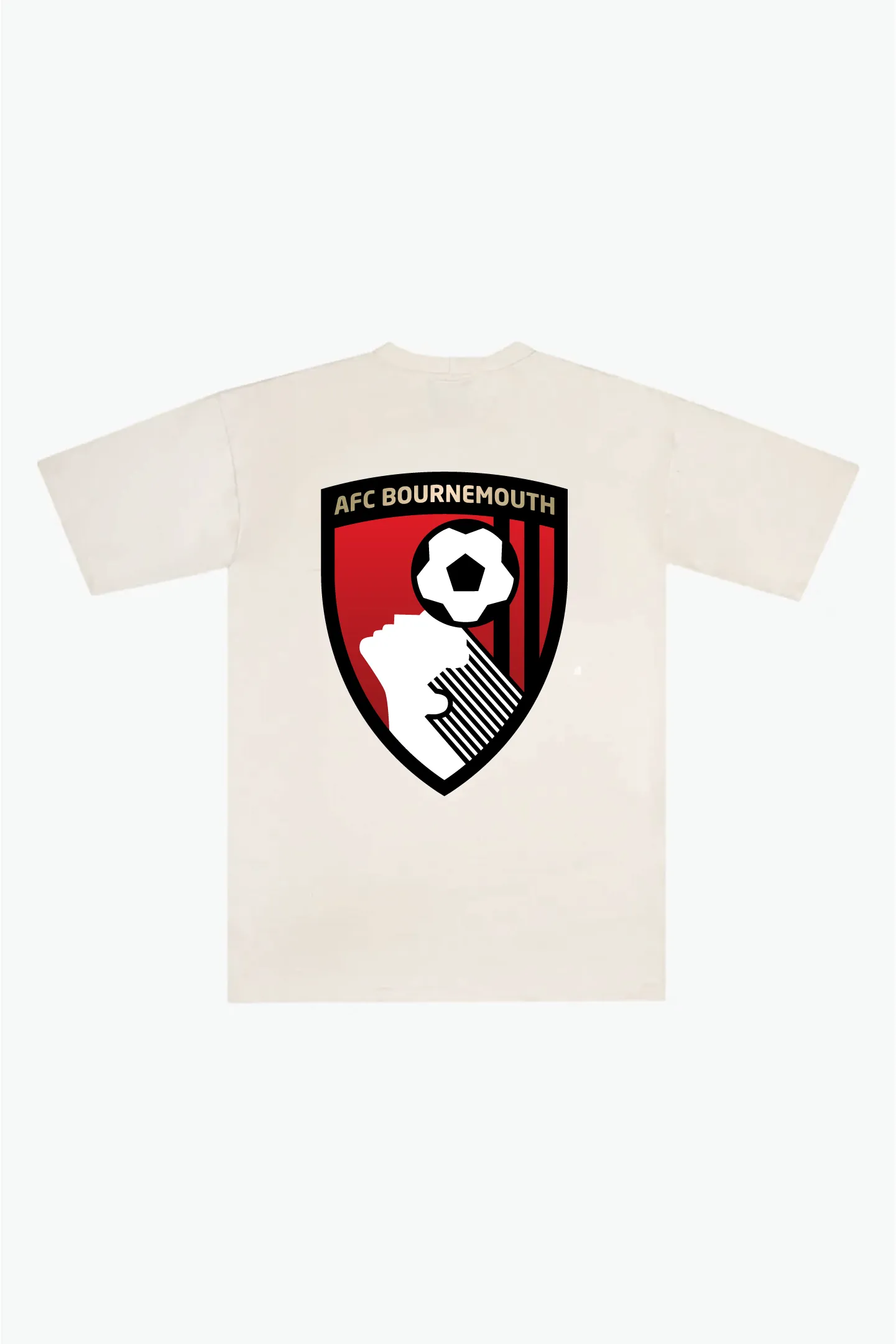 AFC Bournemouth Heavyweight T-Shirt - Ivory sold by Peace-Collective
